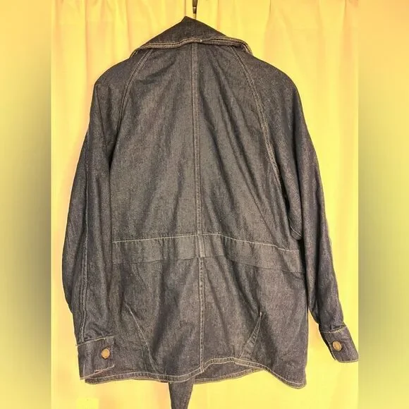 Free People Denim Car Coat - Picture 5 of 7